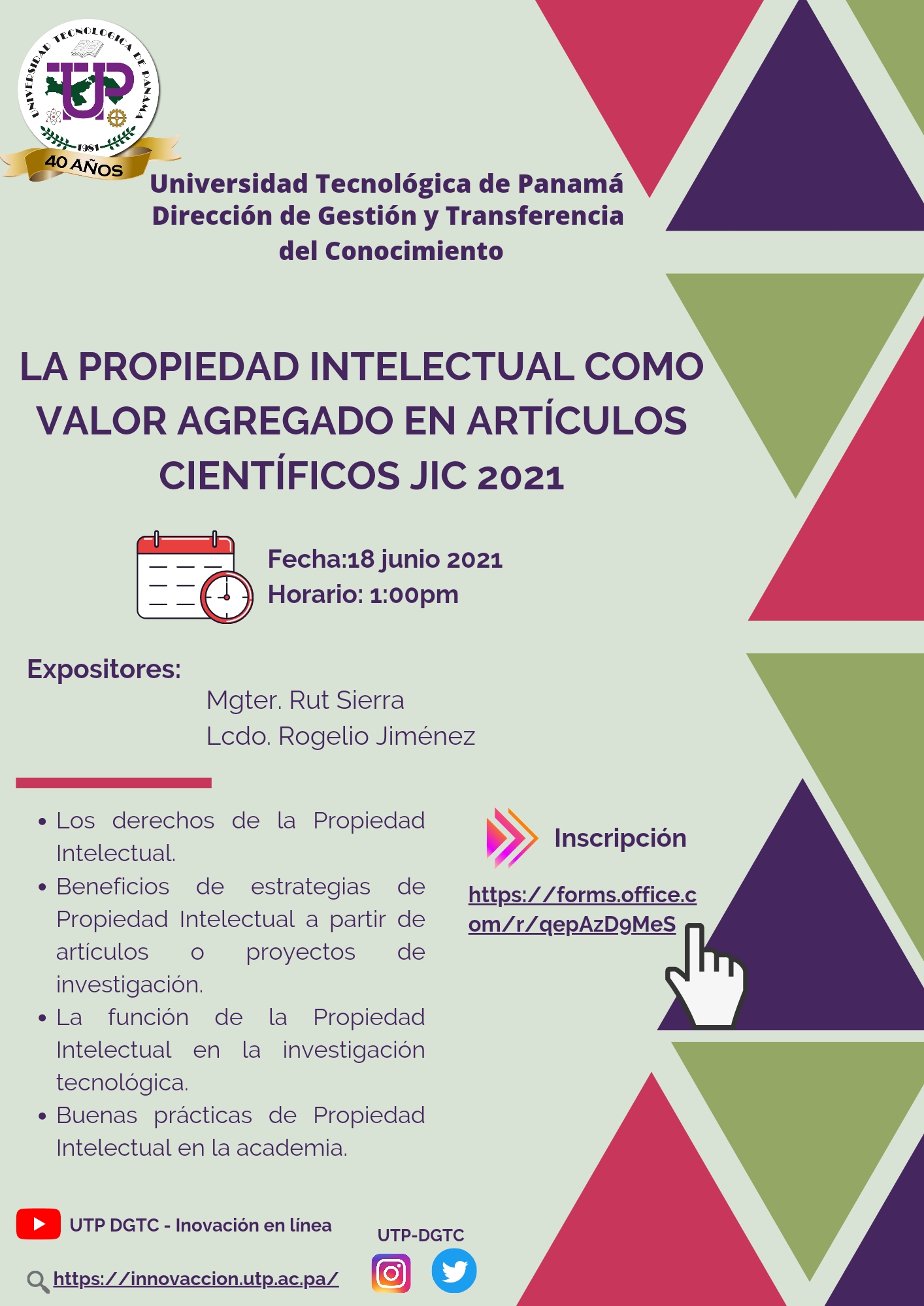 La Propiedad Intelectual Como Valor Agregado En Artículos Científicos Jic 2021 Dirección De 9633